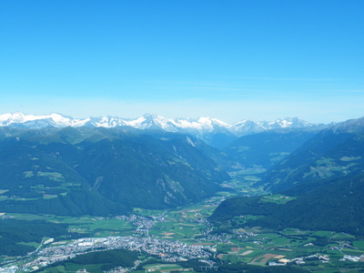 Ausblick Kronplatz zur Großvenediger Gruppe