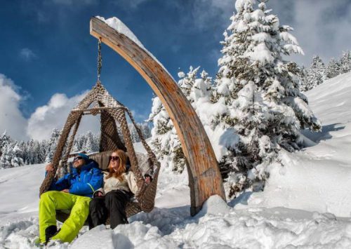 Skispaß in der Frühlingssonne